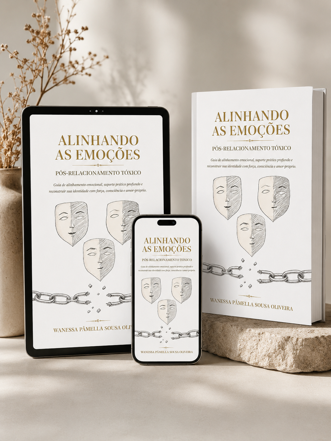 Capa do e-book: Alinhando as Emoções Pós-Relacionamento Tóxico — Wanessa Pâmella Sousa Oliveira